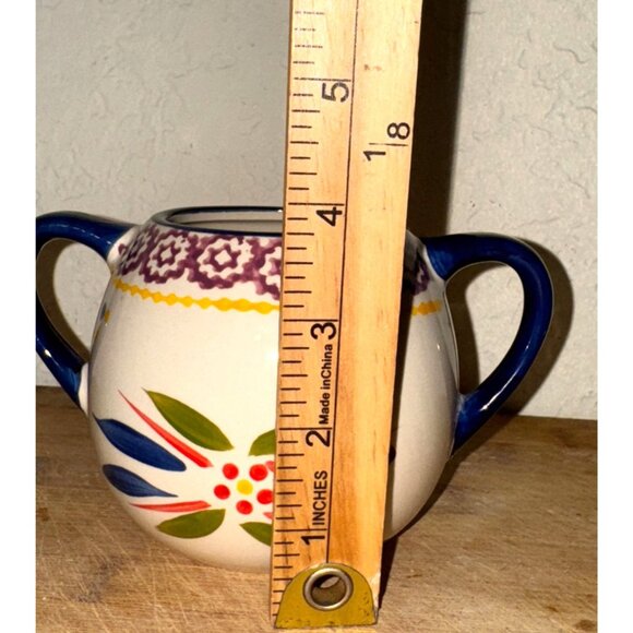 Temptations Old World Double-Handled Soup Bowl 18 Oz Microwave & Dishwasher Safe - Picture 4 of 5